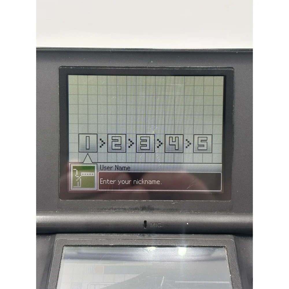 Nintendo DS Lite Handheld Console Black Onyx USG-001 - For Parts / Repair